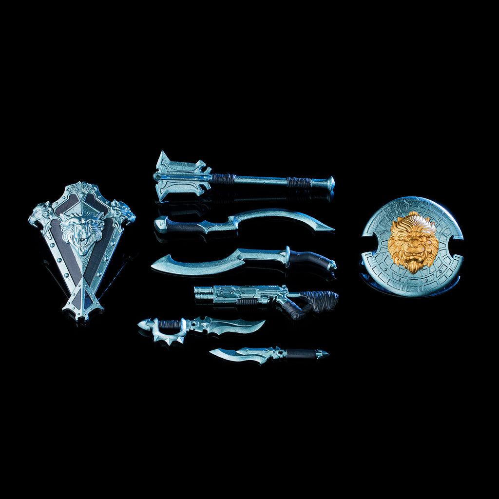 Animal Warriors of the Kingdom Primal Collection Cobalt Steel Weapon Set