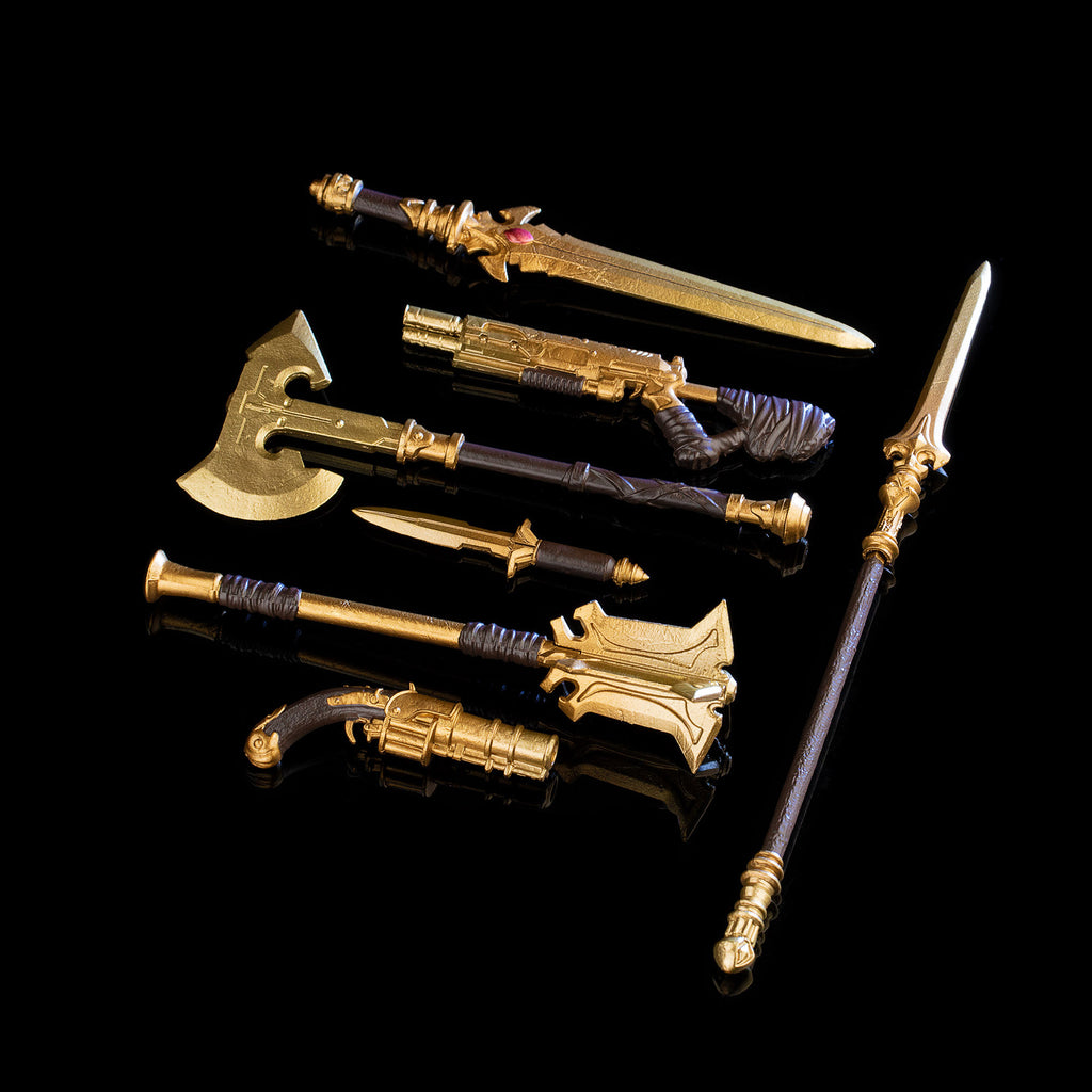 Animal Warriors of The Kingdom Primal Collection Epic Gold Weapon Set