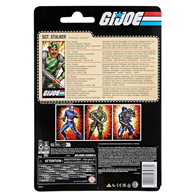 G.I. Joe Classified Series Retro Cardback SGT. Stalker, Collectible Action Figure