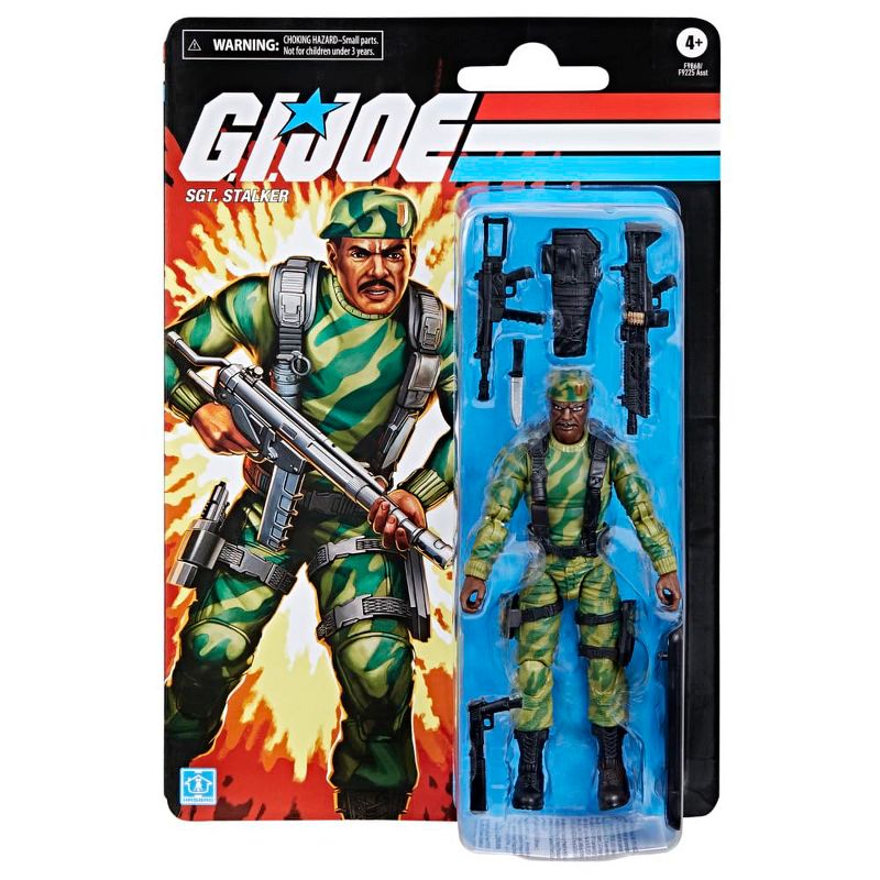 G.I. Joe Classified Series Retro Cardback SGT. Stalker, Collectible Action Figure